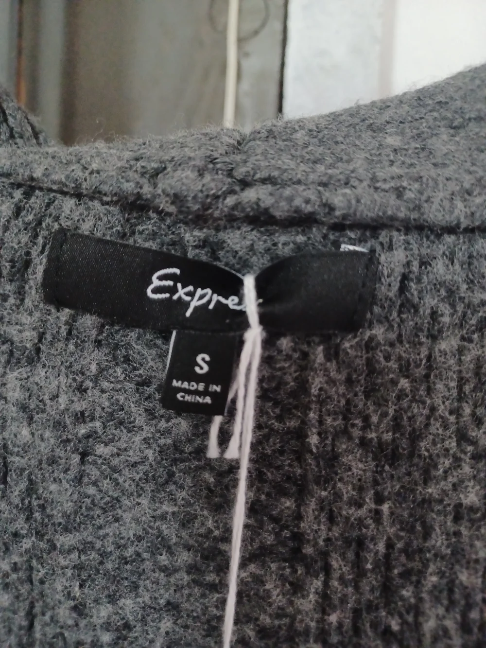 Express Gray Knit Cardigan - Picture 4 of 4